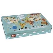 Rompecabezas APLI Kids Mapa Mundi Martina Hogan 24 Piezas