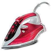 Russell Hobbs 23991-56 Dampfbügeleisen Supreme Steam Ultra, 2600 Watt, Keramik-Bügelsohle, Extra-Dampfstoß 155 g/min, rot/weiß