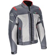 Giacca da turismo Acerbis CE ON ROAD RUBY DONNA Grigio/Rosso